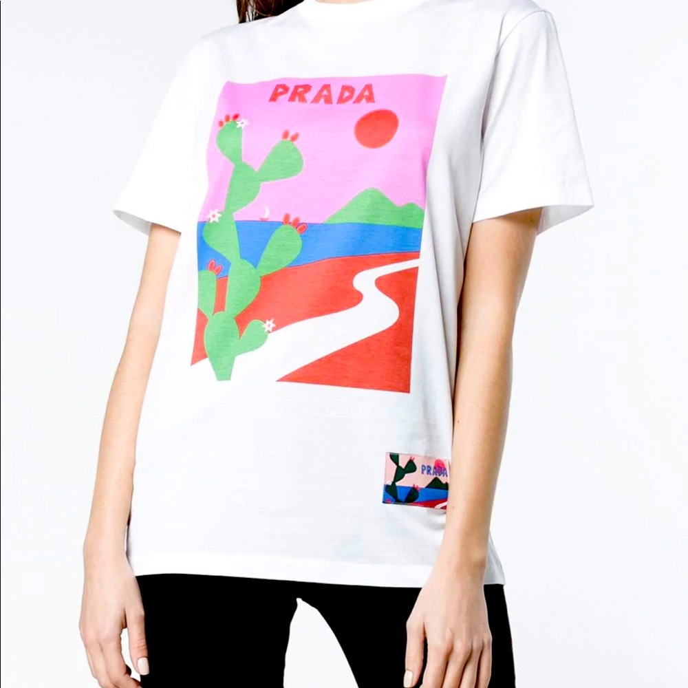 Prada Cactus Print T-Shirt - Picture 1 of 9